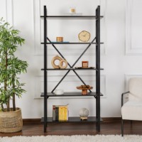 Etajeră Hanah Home Elysian Wood Black Black imaginea #2 — magazin online Desire.md