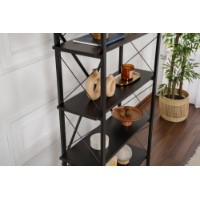 Etajeră Hanah Home Elysian Wood Black Black imaginea #3 — magazin online Desire.md