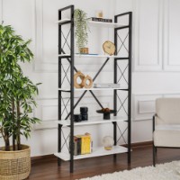 Etajeră Hanah Home Elysian White Black