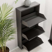 Rafturi pentru pantofi Hanah Home 3 Piece Metal Anthracite imaginea #5 — magazin online Desire.md