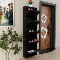 Rafturi pentru pantofi Hanah Home 5 Piece Metal Black imaginea #6 — magazin online Desire.md