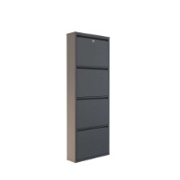 Обувница Hanah Home Locking 4 Piece Metal Anthracite фото №12 — интернет-магазин Desire.md