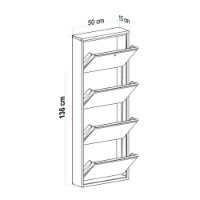 Обувница Hanah Home Locking 4 Piece Metal Anthracite фото №14 — интернет-магазин Desire.md