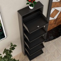 Обувница Hanah Home Locking 5 Piece Metal Anthracite фото №7 — интернет-магазин Desire.md