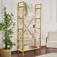 Etajeră Hanah Home Elysian Travertine Gold