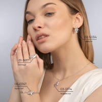 Браслет из белого золота с бесцветным топазом Platina 05-0747-00-201-1120 3,98g фото №3 — интернет-магазин Desire.md