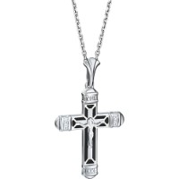 Подвеска из белого золота с эмалью Platina 03-1917-00-000-1120-25 3,68g