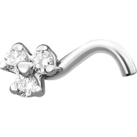 Piercing din aur alb cu zirconiu Platina 06-1481-00-401-1120-03 0,24g