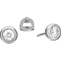 Cercei din aur alb cu zirconiu Platina 02-4497-00-501-1120-38 2,95g
