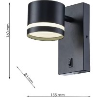 Бра Flitz Leuchten Dotz BK FL6039-1W фото №3 — интернет-магазин Desire.md