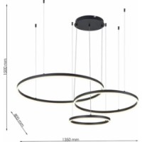 Lustră Flitz Leuchten Helix BK FL6035-3P imaginea #2 — magazin online Desire.md