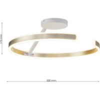 Plafonieră Flitz Leuchten Arcus WH/GD FL6029-C imaginea #3 — magazin online Desire.md