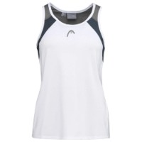 Детская майка Head Club 22 Tank Top Girls 140 White/Navy