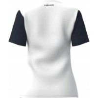 Детская футболка Head Club 25 Tech T-Shirt Girls 152 Nawy/White фото №2 — интернет-магазин Desire.md