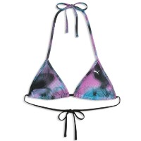 Sutien de baie Puma Swim Printed Triangle Bikini Top Multi Colour, s.XL