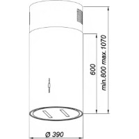 Вытяжка Backer Isola MLW W8039 Black фото №4 — интернет-магазин Desire.md