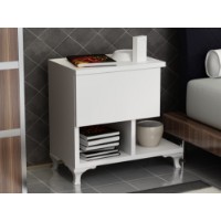 Прикроватная тумба Hanah Home Cast White