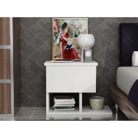 Noptieră Hanah Home Yasso White