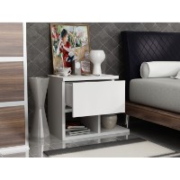 Noptieră Hanah Home Yasso White imaginea #2 — magazin online Desire.md
