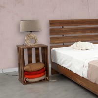 Прикроватная тумба Hanah Home Fuga Walnut фото №2 — интернет-магазин Desire.md
