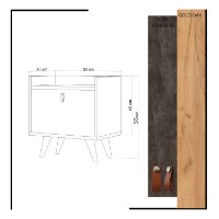 Прикроватная тумба Hanah Home Juuna фото №4 — интернет-магазин Desire.md
