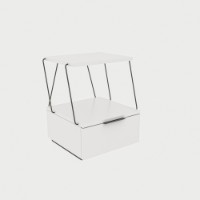 Noptieră Hanah Home Tekoba White imaginea #2 — magazin online Desire.md