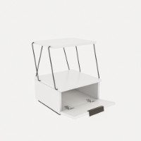 Noptieră Hanah Home Tekoba White imaginea #3 — magazin online Desire.md