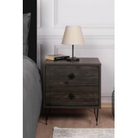 Noptieră Hanah Home Luna Dark Brown