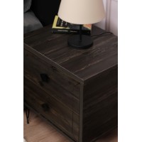 Noptieră Hanah Home Luna Dark Brown imaginea #3 — magazin online Desire.md
