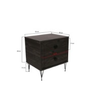 Noptieră Hanah Home Luna Dark Brown imaginea #12 — magazin online Desire.md