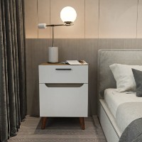 Noptieră Hanah Home Losso White Oak