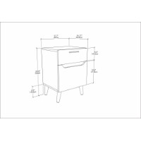 Noptieră Hanah Home Losso White Oak imaginea #6 — magazin online Desire.md
