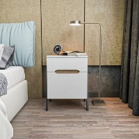 Noptieră Hanah Home Neva Walnut White