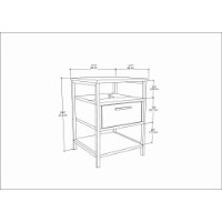 Noptieră Hanah Home Alba Black Oak imaginea #6 — magazin online Desire.md