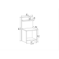 Noptieră Hanah Home Ullman Anthracite imaginea #6 — magazin online Desire.md