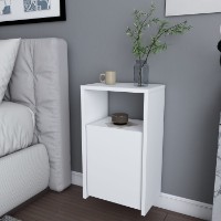 Noptieră Hanah Home Carlin White imaginea #3 — magazin online Desire.md