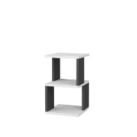 Прикроватная тумба Hanah Home Carter White Anthracite фото №4 — интернет-магазин Desire.md