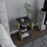 Прикроватная тумба Hanah Home Carter Anthracite Oak фото №2 — интернет-магазин Desire.md