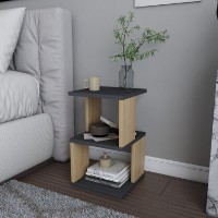 Прикроватная тумба Hanah Home Carter Anthracite Oak фото №3 — интернет-магазин Desire.md