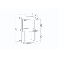 Прикроватная тумба Hanah Home Carter Anthracite Oak фото №6 — интернет-магазин Desire.md