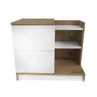 Noptieră Hanah Home Rena White Walnut imaginea #4 — magazin online Desire.md