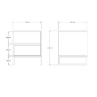 Прикроватная тумба Hanah Home Lindau White фото №4 — интернет-магазин Desire.md