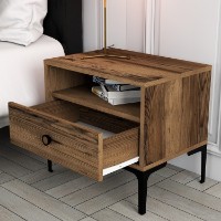 Noptieră Hanah Home Lizbon Walnut imaginea #3 — magazin online Desire.md