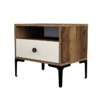 Noptieră Hanah Home Lizbon Walnut Cream imaginea #4 — magazin online Desire.md