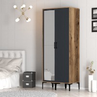Dulap Hanah Home Kumsal RS Walnut Anthracite imaginea #3 — magazin online Desire.md