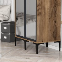 Dulap Hanah Home Kumsal RR Walnut Anthracite imaginea #4 — magazin online Desire.md