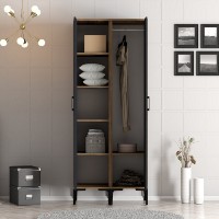 Dulap Hanah Home Kumsal PP Walnut Anthracite imaginea #2 — magazin online Desire.md