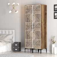 Dulap Hanah Home Kumsal PP Walnut White imaginea #3 — magazin online Desire.md