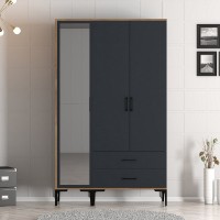 Dulap Hanah Home Kumsal RT Walnut Anthracite