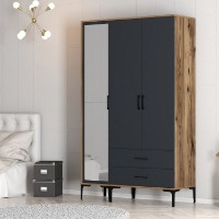 Dulap Hanah Home Kumsal RT Walnut Anthracite imaginea #5 — magazin online Desire.md